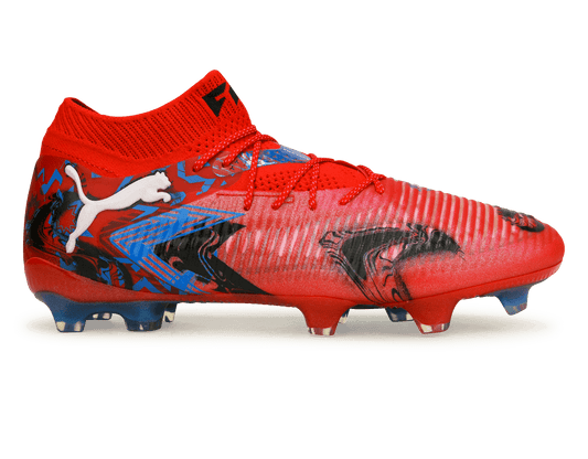PUMA Men's Future 8 Ultimate Playmakers FG Red/Black/Ultra Blue