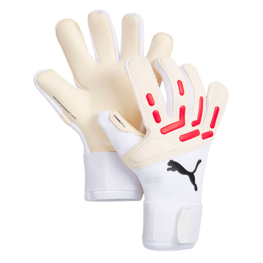 PUMA Men's Future Pro Hybrid Goalkeeper Gloves White/Red
