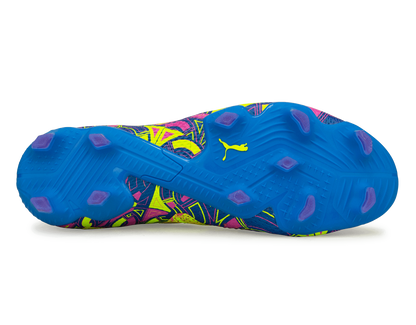 PUMA Men's Future Ultimate Energy FG/AG Blue/Yellow/Pink