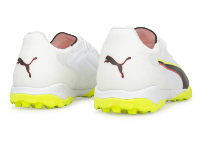 PUMA Men's King 20 Pro Cage TF White/Yellow Alert
