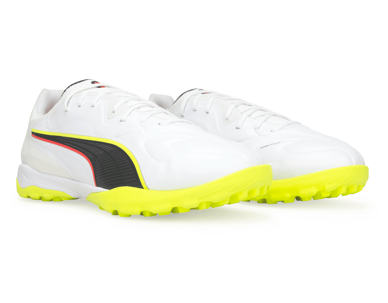 PUMA Men's King 20 Pro Cage TF White/Yellow Alert