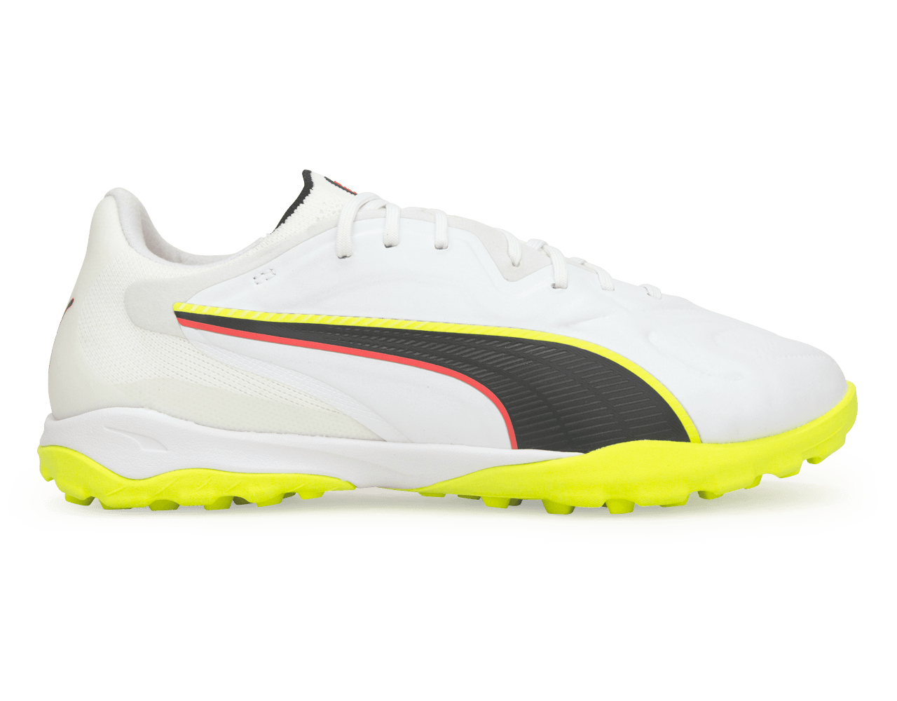 PUMA Men's King 20 Pro Cage TF White/Yellow Alert