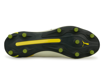 PUMA Men's King Ultimate FG/AG Alpine Snow/Asphalt Yellow