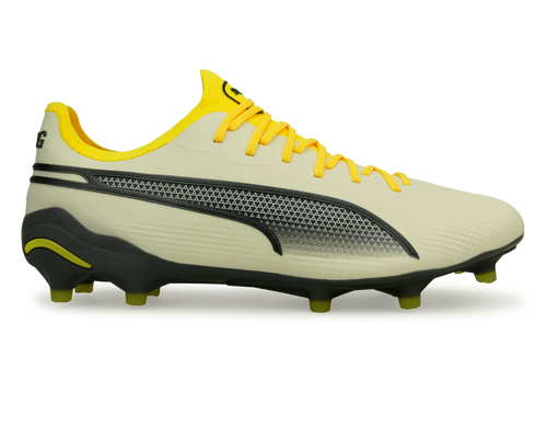 PUMA Men's King Ultimate FG/AG Alpine Snow/Asphalt Yellow