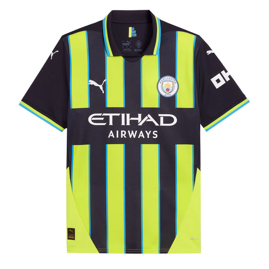 PUMA Men's Manchester City 2024/25 Away Jersey Yellow Glow/Navy