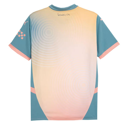 PUMA Men's Manchester City 2024/25 Fourth Jersey Rose Bay/Bold Blue