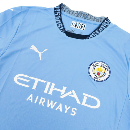 PUMA Men's Manchester City Home 2024/25 Jersey Light Blue/Marine Blue