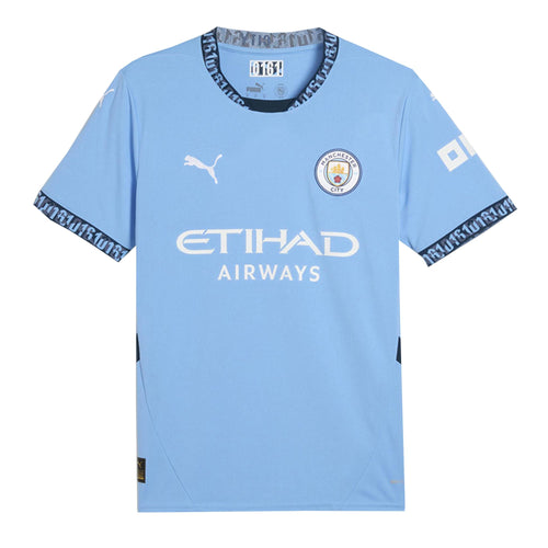 PUMA Men's Manchester City Home 2024/25 Jersey Light Blue/Marine Blue