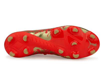 PUMA Men's Neymar Jr Future 2.4 FG/AG Fiery Coral Gold
