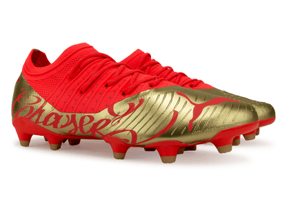 PUMA Men's Neymar Jr Future 2.4 FG/AG Fiery Coral Gold