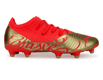 PUMA Men's Neymar Jr Future 2.4 FG/AG Fiery Coral Gold