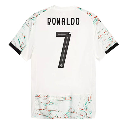 PUMA Men's Portugal 2025/26 Authentic Away Jersey w/ Ronaldo #7 Printing