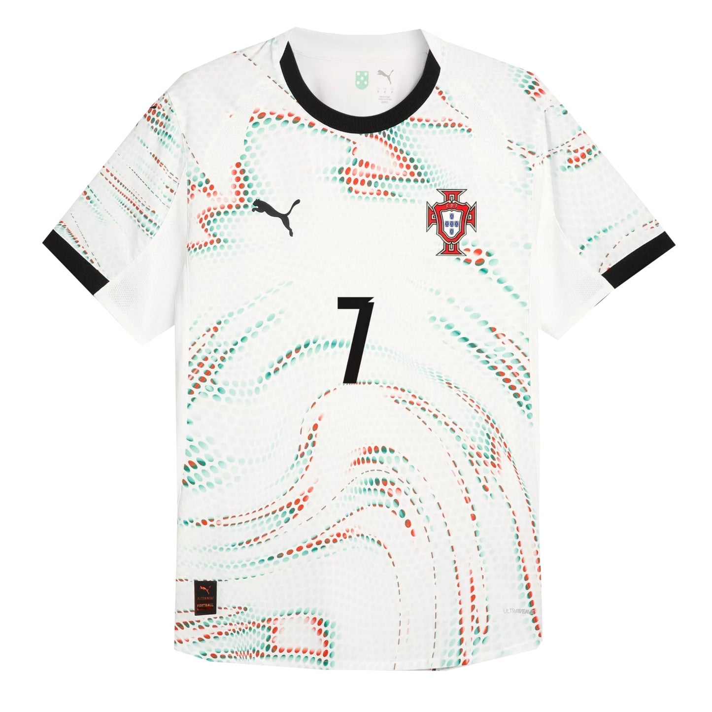 PUMA Men's Portugal 2025/26 Authentic Away Jersey w/ Ronaldo #7 Printing