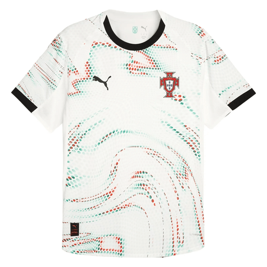 PUMA Men's Portugal 2025/26 Authentic Away Jersey White/Green/Red