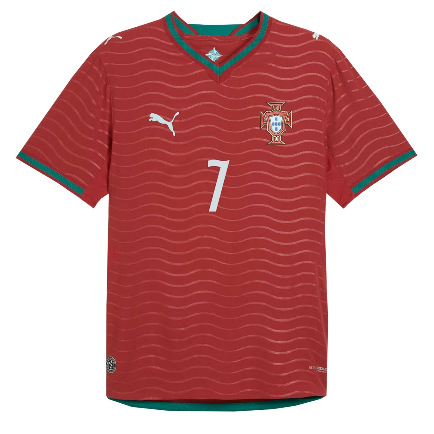 PUMA Men's Portugal World Cup 2026 Authentic Home Jersey w/ Ronaldo #7 Printing