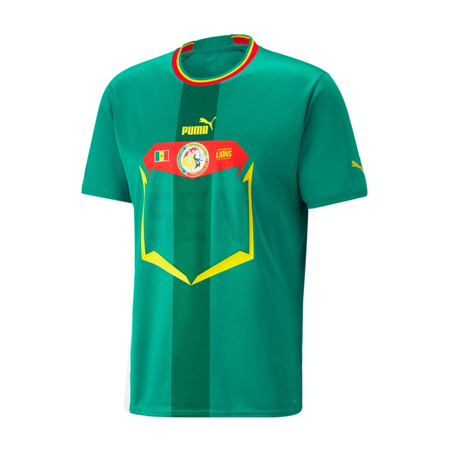 PUMA Men's Senegal 2022/23 Away Jersey Pepper Green/ Puma Red
