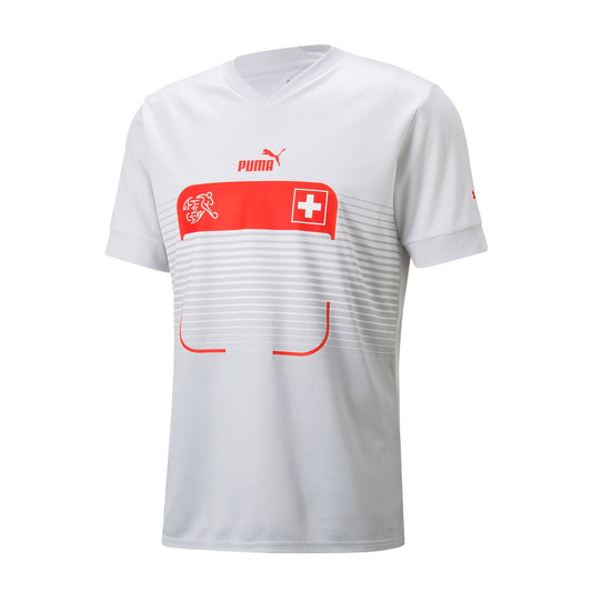 PUMA Men's Switzerland 2022/23 Away Jersey Nim Bus Cloud/ Harbor Mist