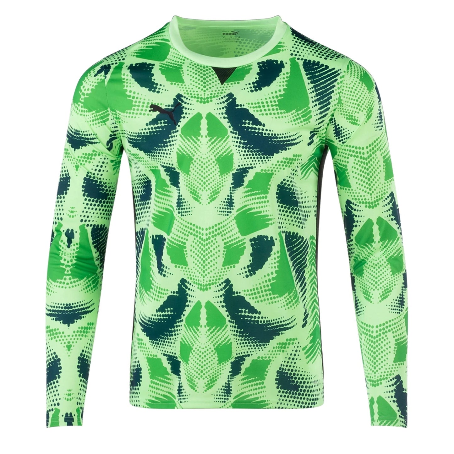 PUMA Men's Team Target Goalkeeper Long Sleeve Jersey Fizzy Lime/Black