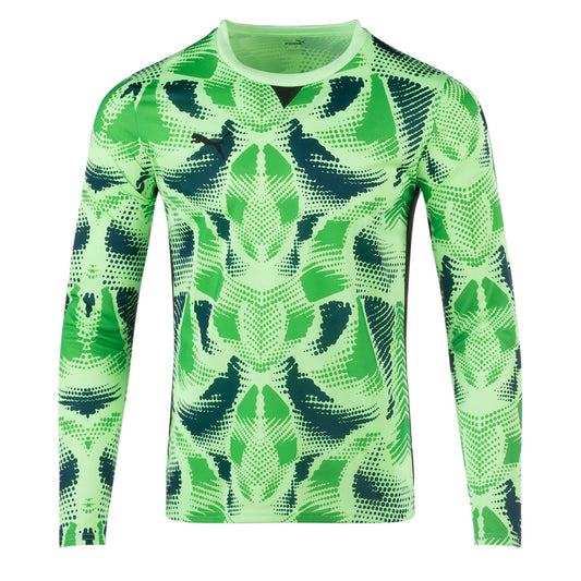 PUMA Men's Team Target Goalkeeper Long Sleeve Jersey Fizzy Lime/Black