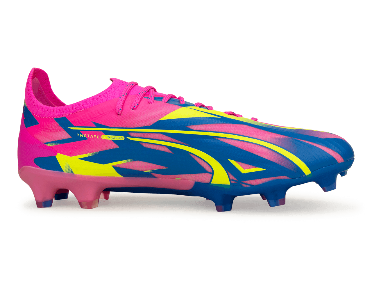 PUMA Men's Ultra Ultimate Energy FG/AG Pink/Blue/Yellow