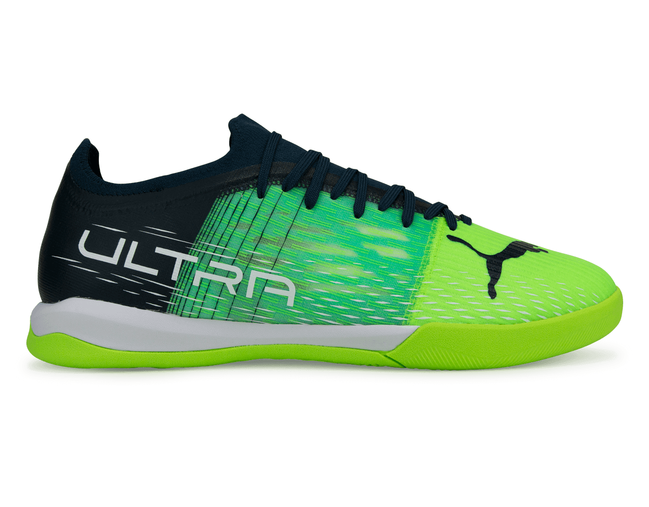 PUMA Men's Ultra 3.3 IT Indoor Soccer Shoes Green/Black