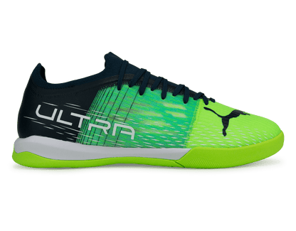 PUMA Men's Ultra 3.3 IT Indoor Soccer Shoes Green/Black