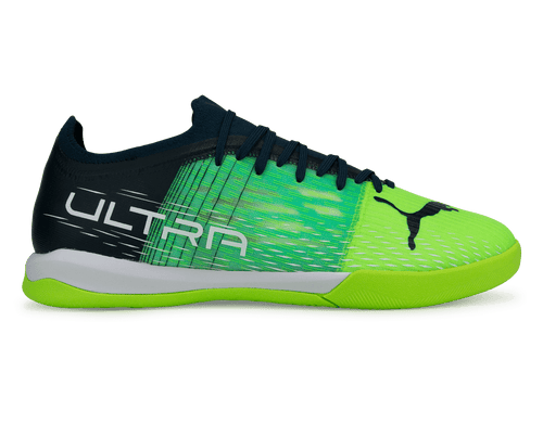 PUMA Men's Ultra 3.3 IT Indoor Soccer Shoes Green/Black