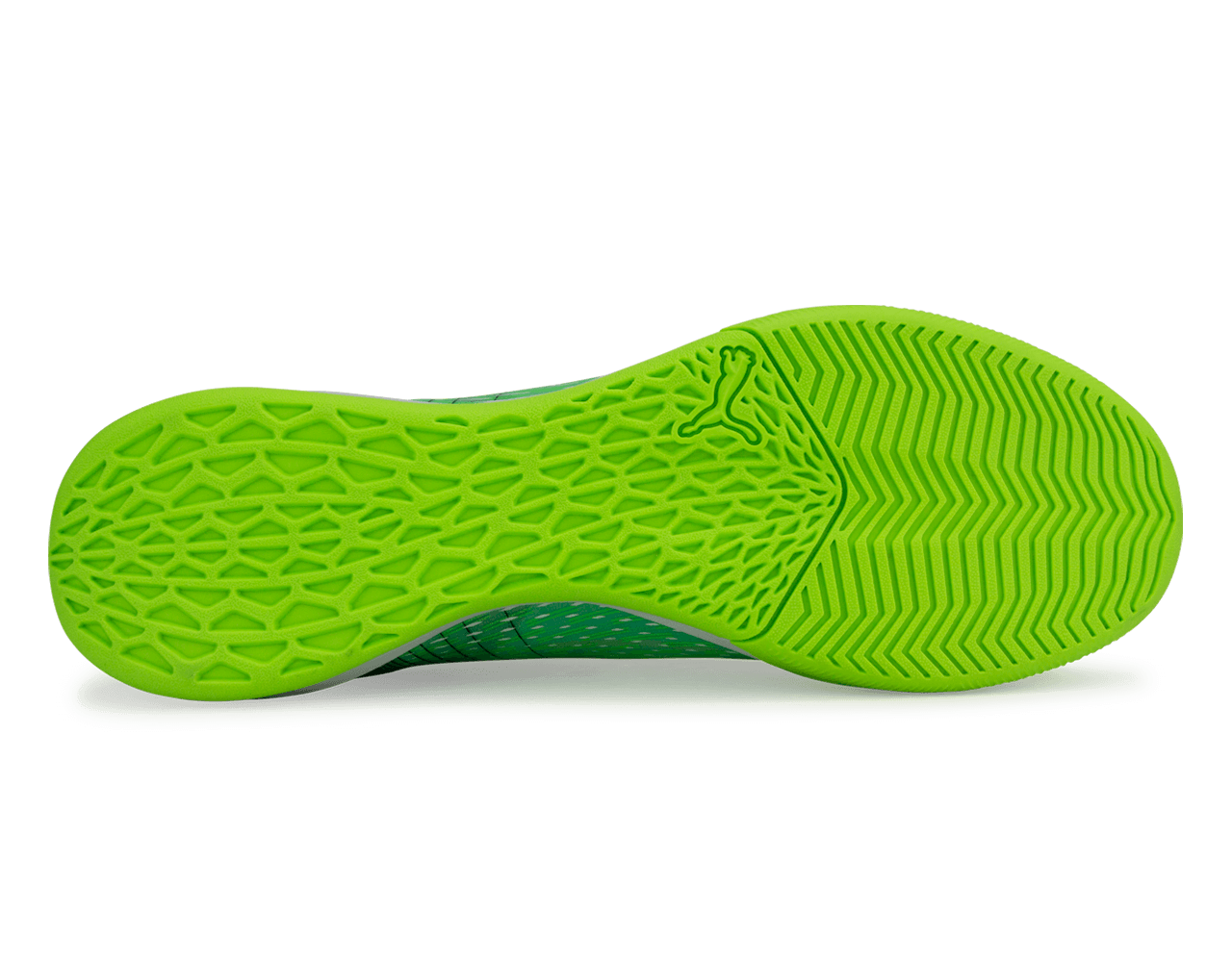 PUMA Men's Ultra 3.3 IT Indoor Soccer Shoes Green/Black