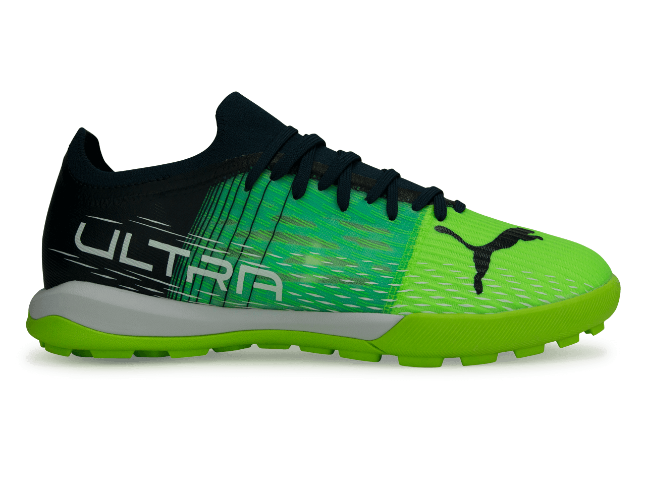 PUMA Men's Ultra 3.3 TT Turf Soccer Shoes Green/Black
