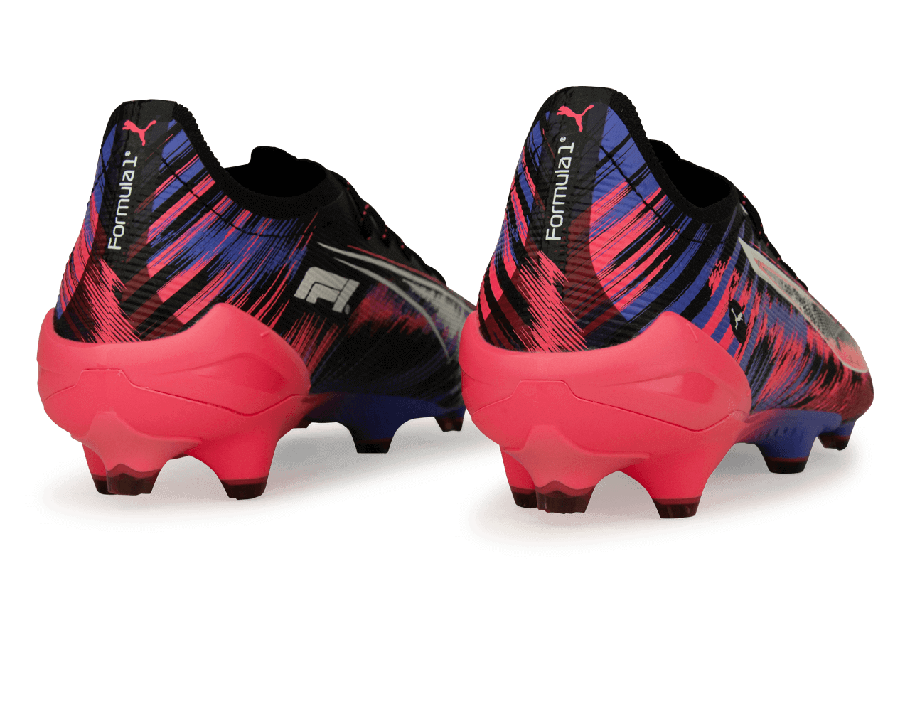 PUMA Men's Ultra 5 Ultimate F1 FG Black/Sunset Glow
