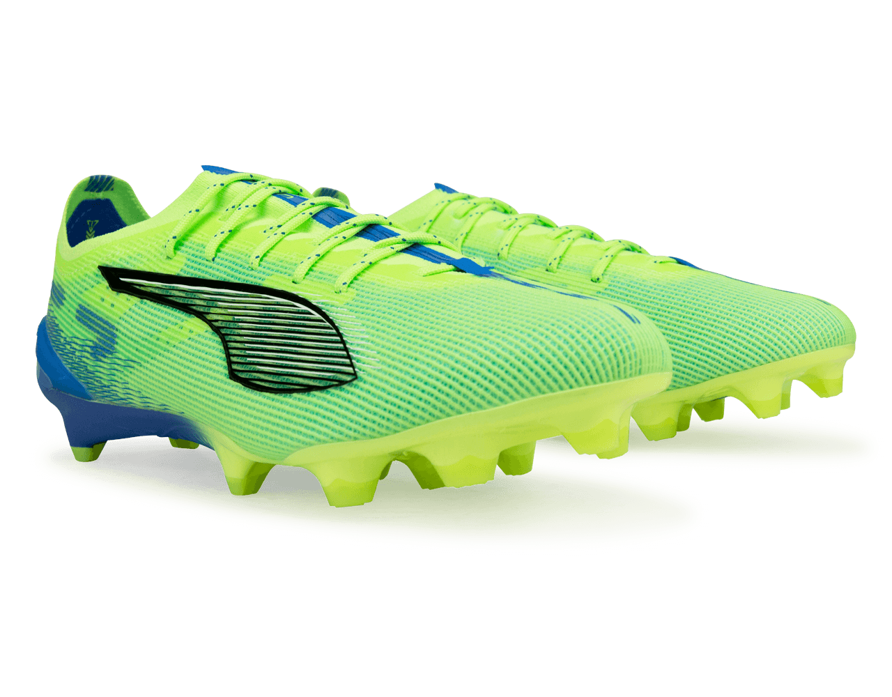 PUMA Men's Ultra 5 Ultimate FG/AG Fizzy Apple/Puma White