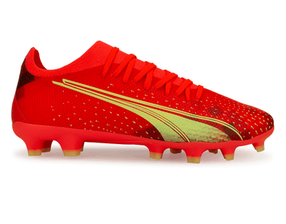 PUMA Men's Ultra Match FG/AG Coral/Black