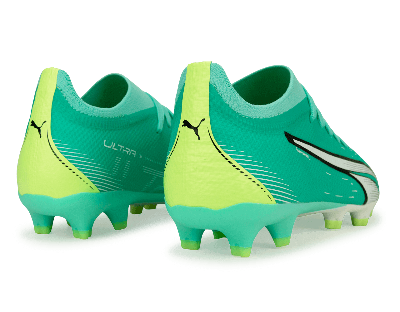 PUMA Men's Ultra Match FG/AG Pepper Mint/Yellow