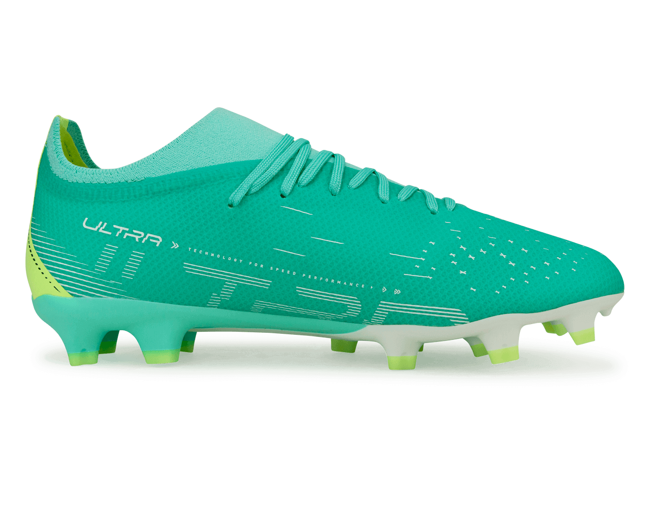 PUMA Men's Ultra Match FG/AG Pepper Mint/Yellow