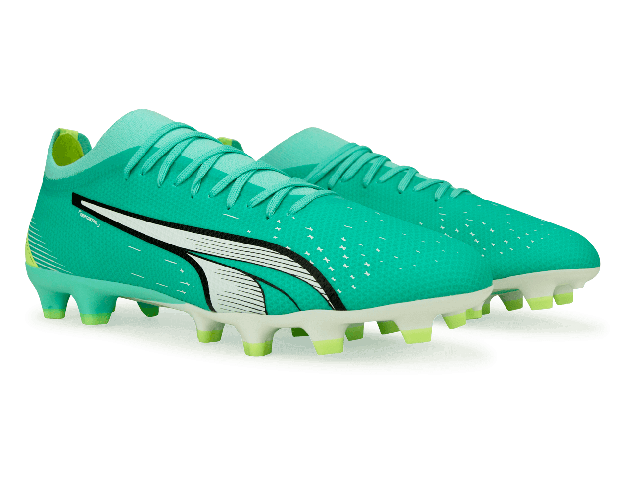 PUMA Men's Ultra Match FG/AG Pepper Mint/Yellow