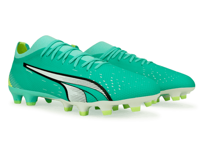 PUMA Men's Ultra Match FG/AG Pepper Mint/Yellow
