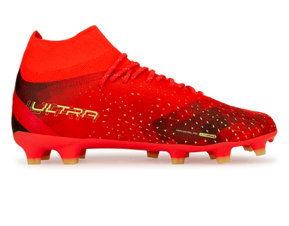 PUMA Men's Ultra Pro FG/AG Coral/Black