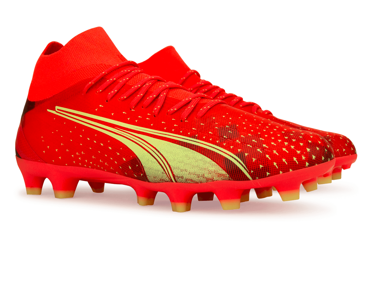 PUMA Men's Ultra Pro FG/AG Coral/Black