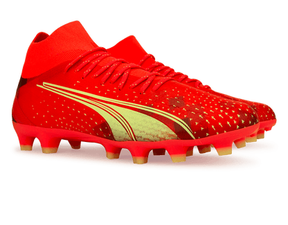 PUMA Men's Ultra Pro FG/AG Coral/Black