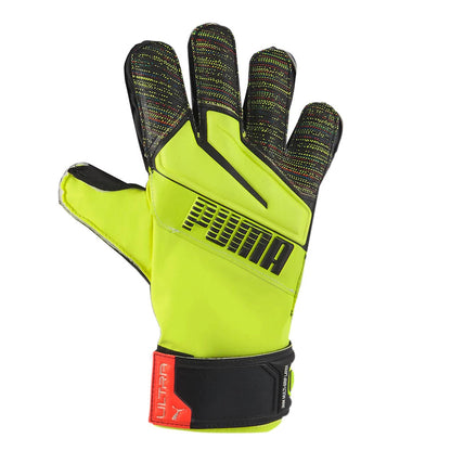 PUMA Men's Ultra Protect 3 RC Fingersave Goalkeeper Gloves Yellow/Black