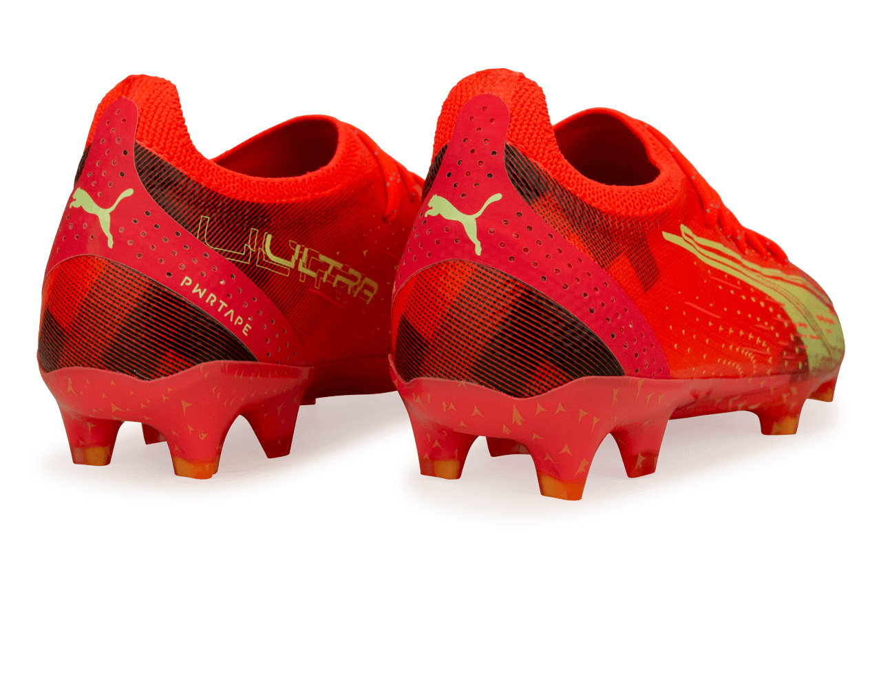 PUMA Men's Ultra Ultimate FG/AG Coral/Black