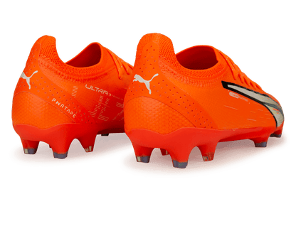 PUMA Men's Ultra Ultimate FG/AG Orange/Blue Glimmer