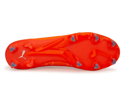 PUMA Men's Ultra Ultimate FG/AG Orange/Blue Glimmer