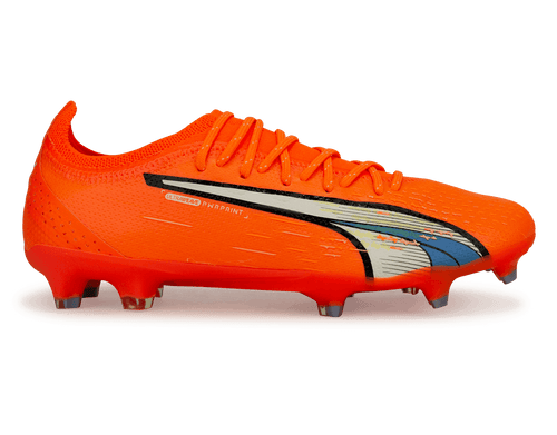 PUMA Men's Ultra Ultimate FG/AG Orange/Blue Glimmer