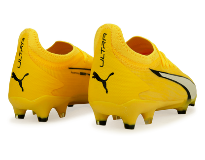 PUMA Men's Ultra Ultimate FG/AG Yellow Blaze/Black