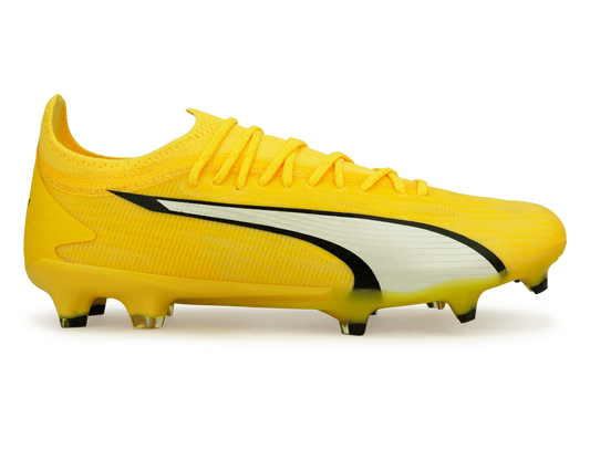 PUMA Men's Ultra Ultimate FG/AG Yellow Blaze/Black