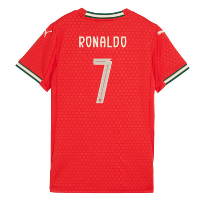 PUMA Women's Portugal 2025/26 Home Jersey w/ Ronaldo #7 Printing