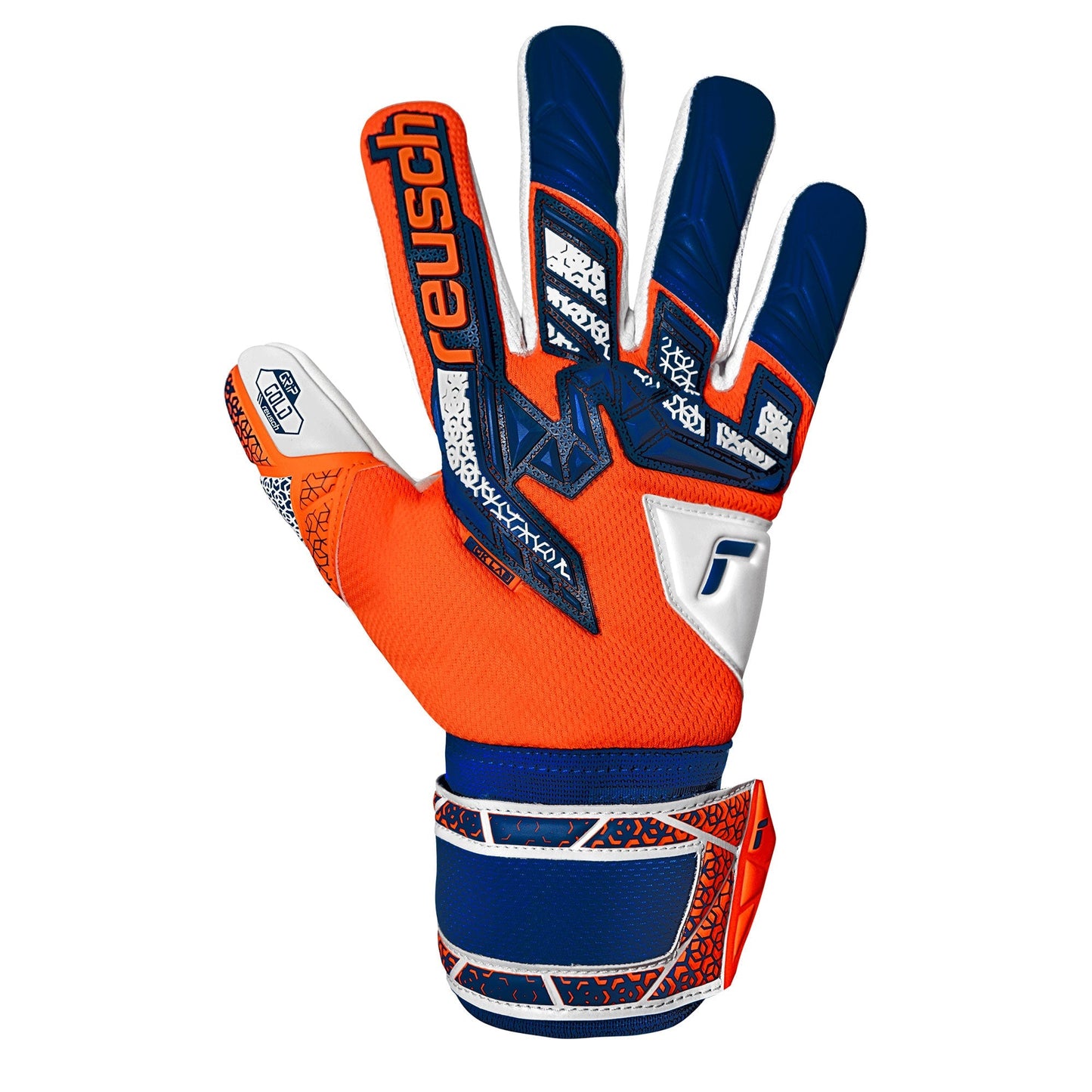 Reusch Attrakt Freegel Gold NC Goalkeeper Gloves Shocking Orange/Energize Blue