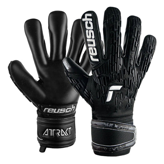Reusch Men's Attrakt Freegel Infinity Goalkeeper Gloves Black/White