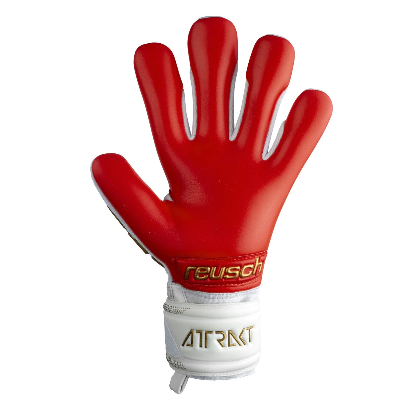Reusch Men's Attrakt Freegel Silver Fingersave Goalkeeper Gloves Pink/White